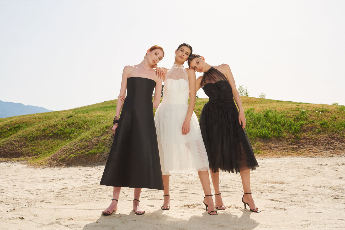 BIANA BLACK MIDI DRESS