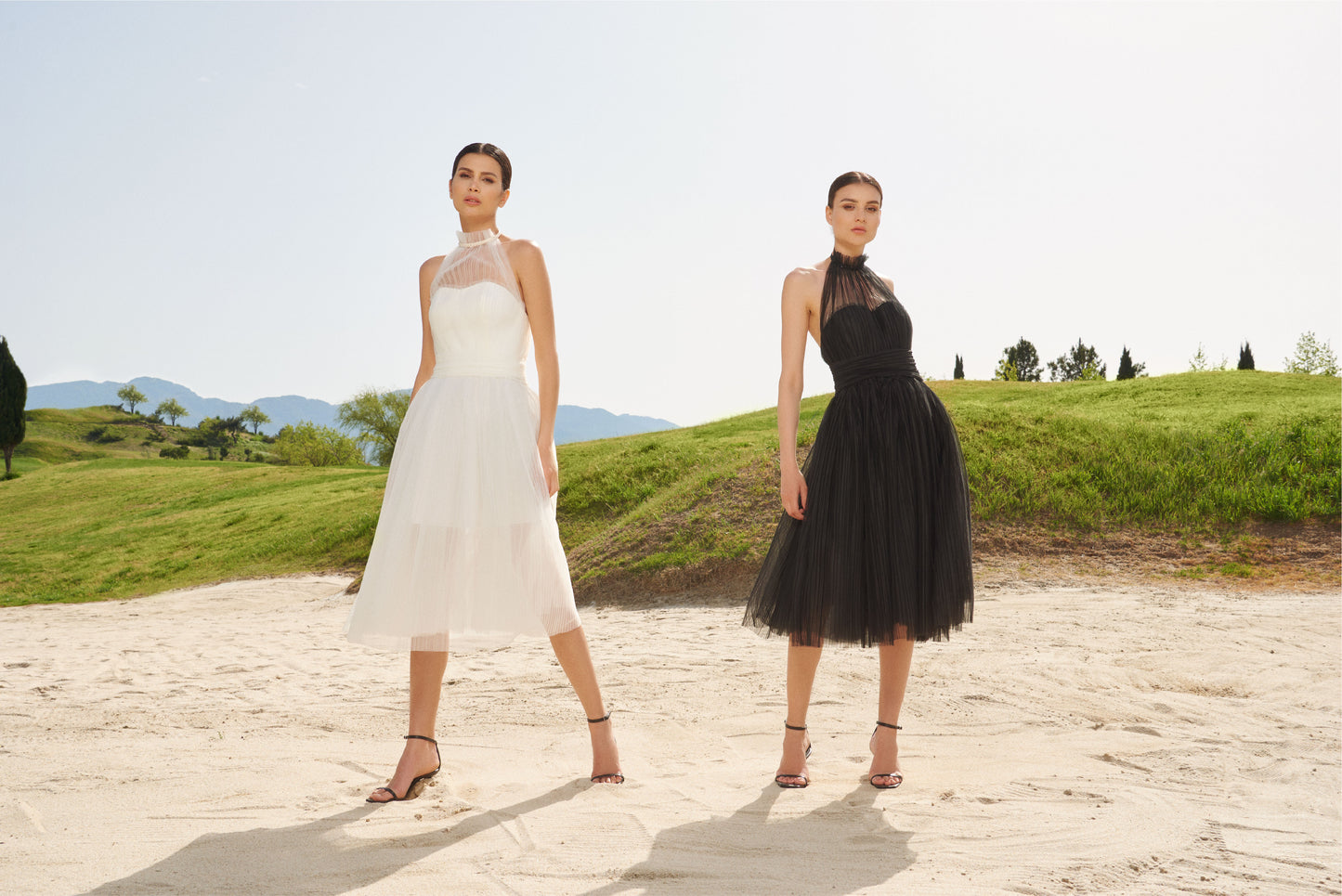 BIANA BLACK MIDI DRESS