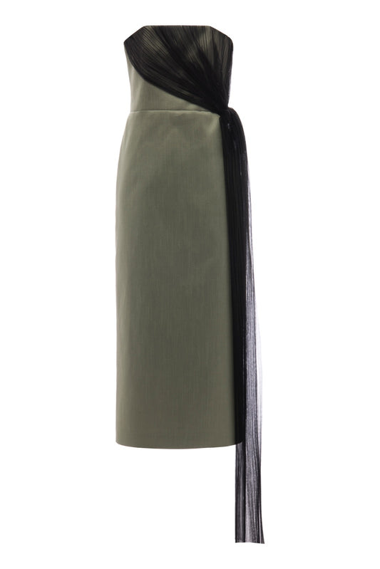 NYLA GREEN MIDI DRESS