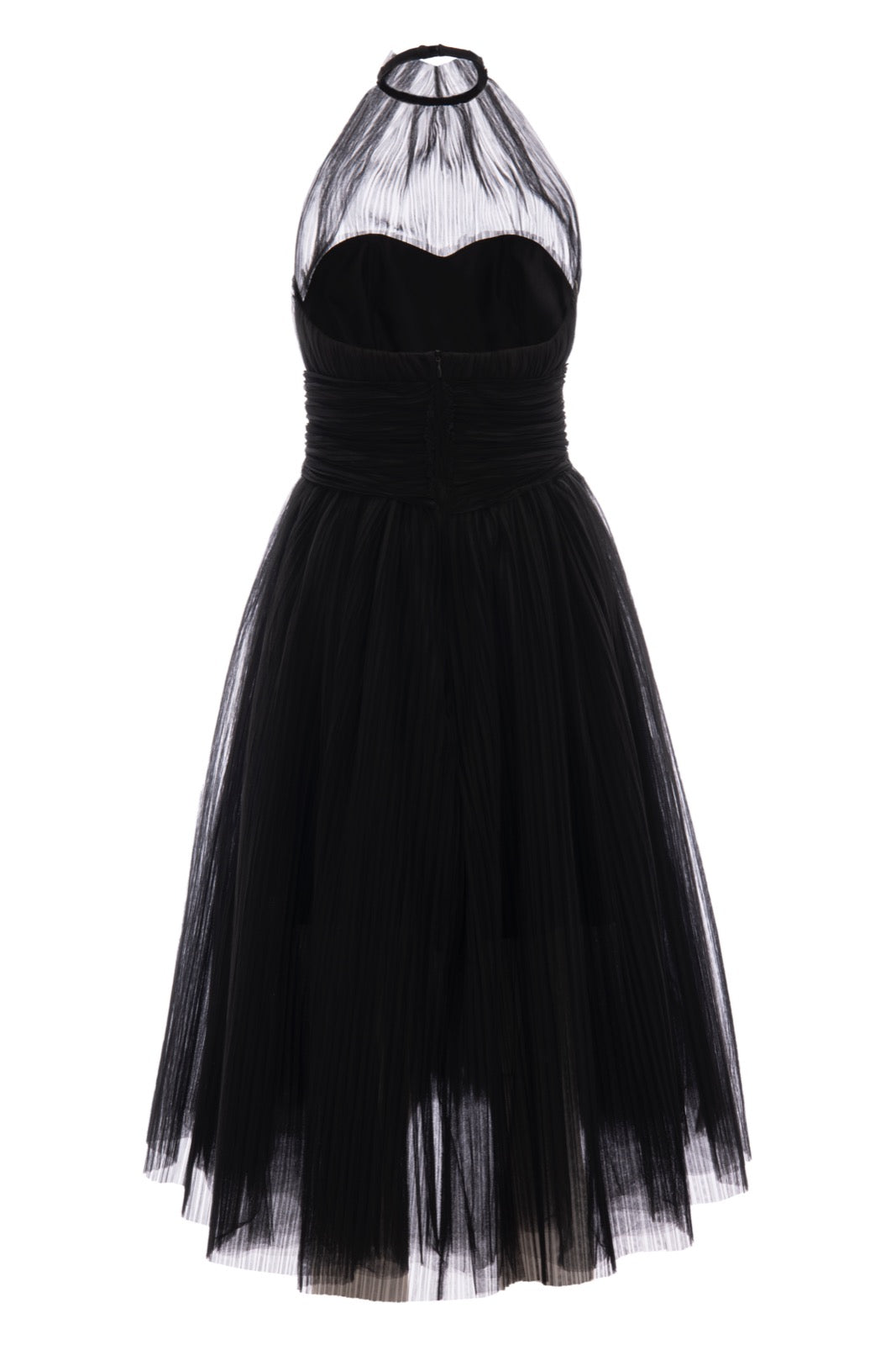 BIANA BLACK MIDI DRESS